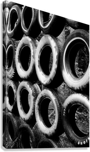 Tire wall Canvas Print