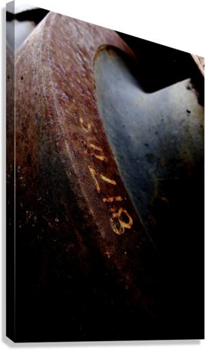 Rusty numbers Canvas Print