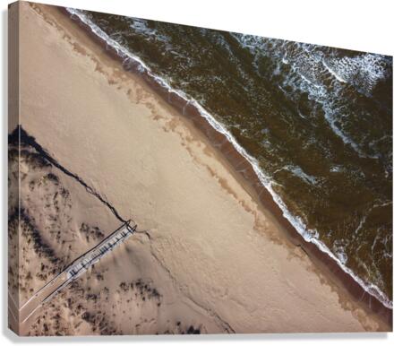Beach from above Canvas Print