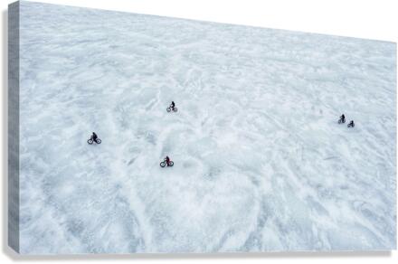 Winter River Ride Canvas Print