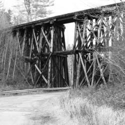Wooden Train Bridge