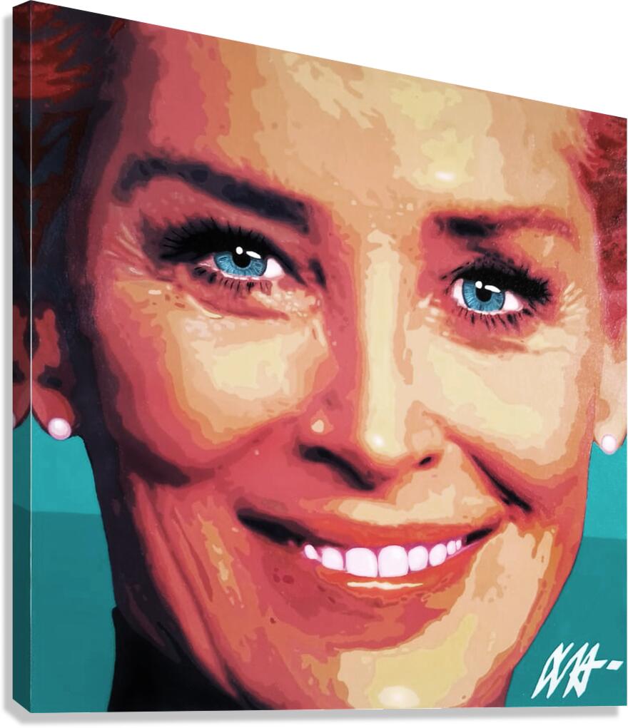 SHARON STONE Canvas Print