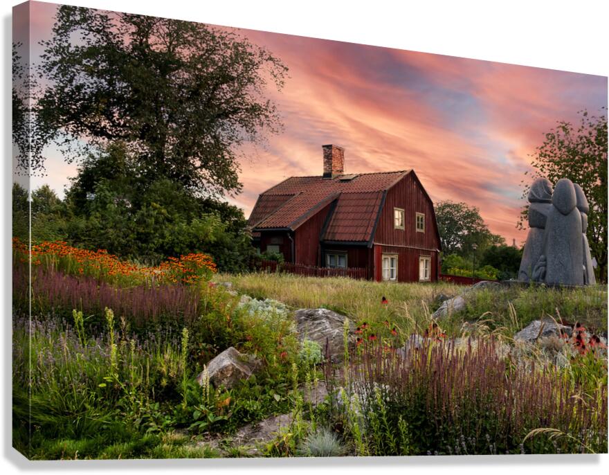 Scenic House - Stockholm Sweden Canvas Print