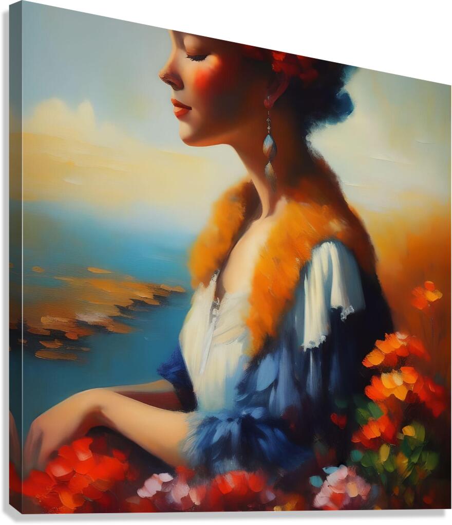 Abstract Lady Picture14 Canvas Print