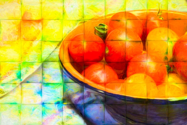 tomates en cubes Print
