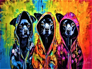 Chihuahuas In The Hoods