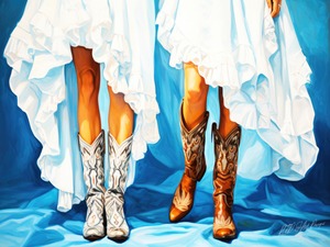 Cowgirl Boot Print