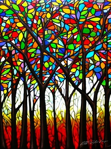 Forest Stain Glass