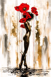 Posing With Flowers 8