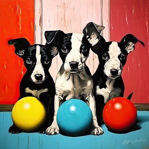 Puppies Playing