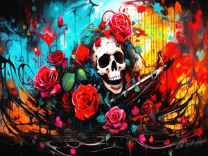 Skulls And Roses Aesthetic 3 
