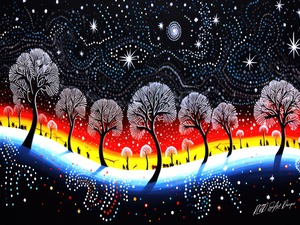 Snow Christmas Scene