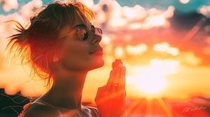 Solar Salutations - Sunset Praying