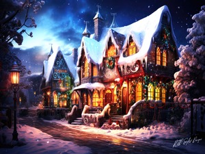 Warm Christmas Scene
