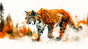 Wild Cat Running