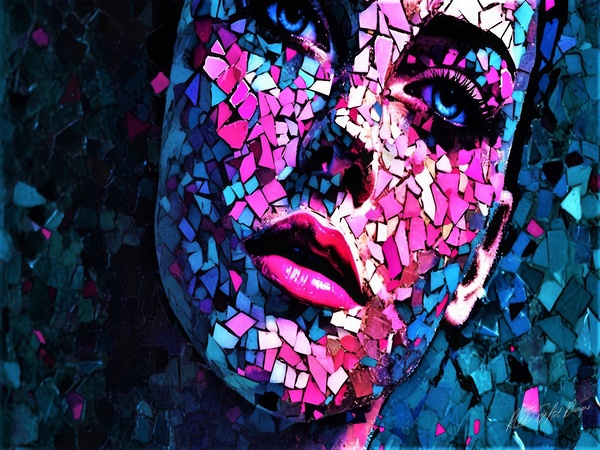 Abstract Portrait  by SykArt Designs