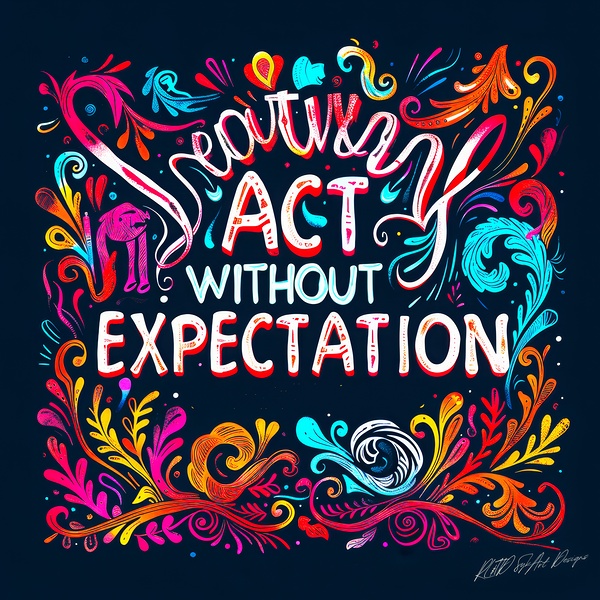 Act Without Expectation Print