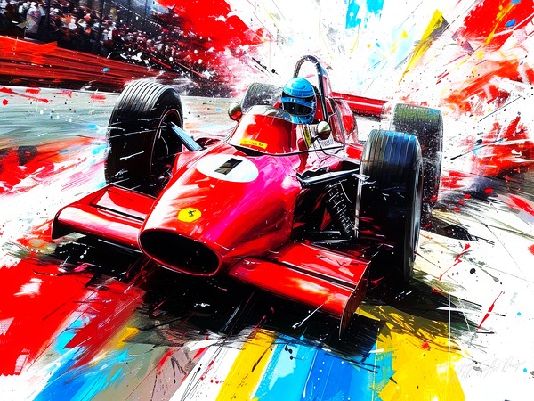 Auto Racing Events Print