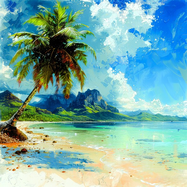 Bora Bora Ocean Print