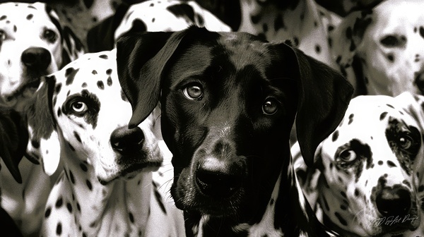 Dalmatian Mix - Curious Dog Print