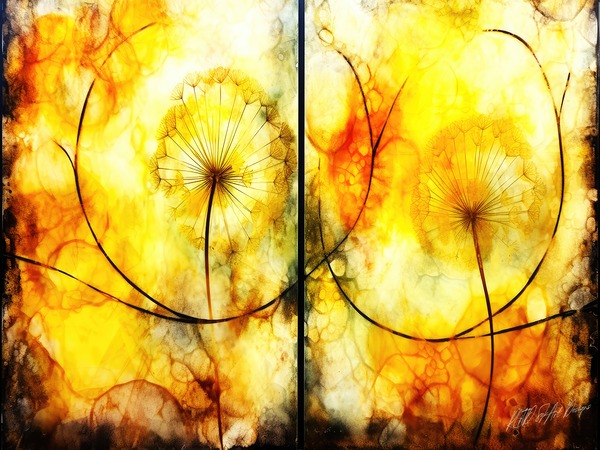 Dandelion Outline  Print