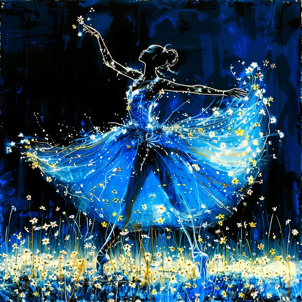 Ethereal Essence - Ballerina Magical Print