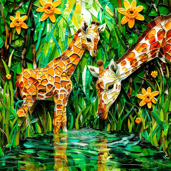 Giraffe Baby - Giraffe Centre Print