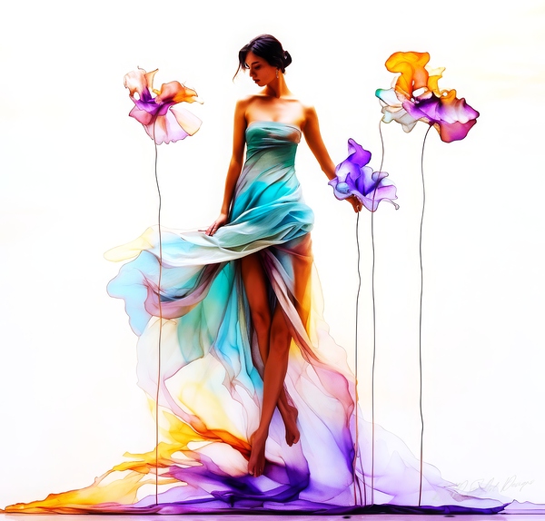 Pansy Like Flowers Print