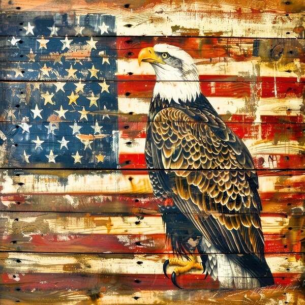 USA Symbol - American Eagle Print