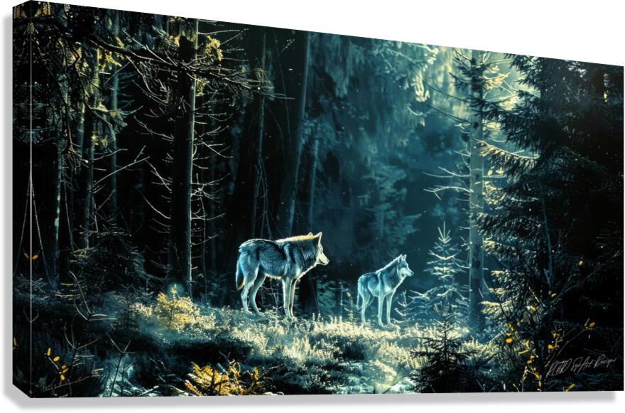 Track Of The Wolf  Canvas Print
