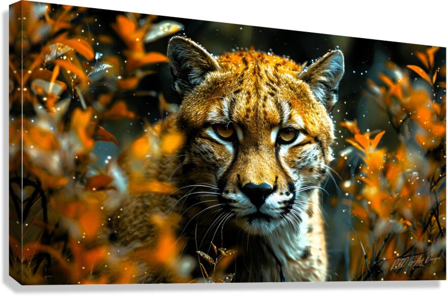 Wild Cat Jungle Canvas Print