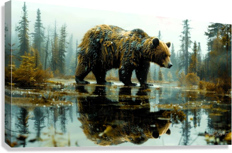 Bear Brand Canvas Print