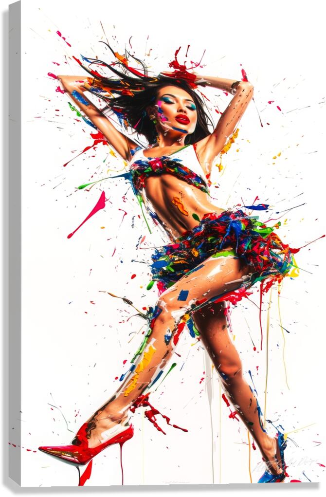 Fashion Model Ramp Walk Canvas Print