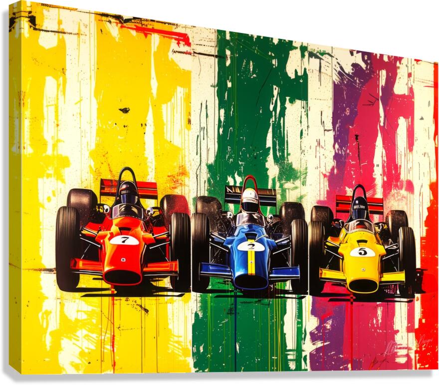 Auto Racing Types Canvas Print