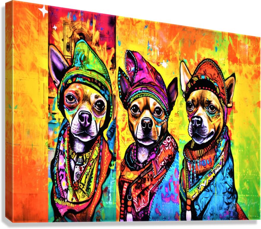 Mexican Chihuahuas Canvas Print