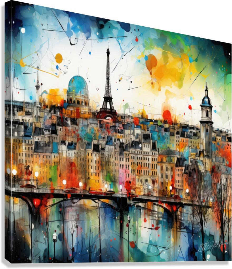 Cityscape Of Paris Canvas Print