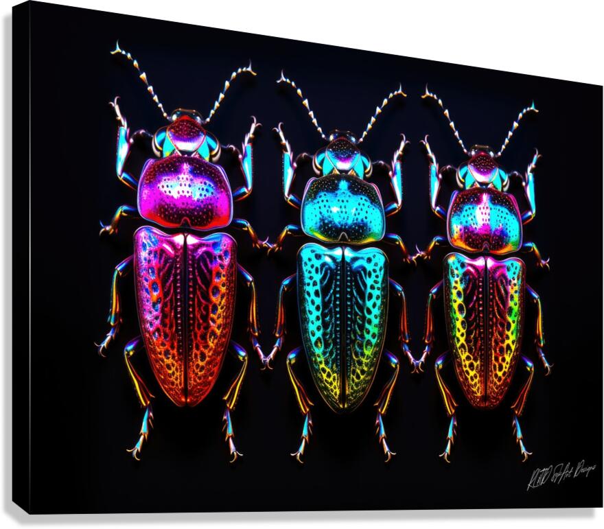Scarab Blue Canvas Print