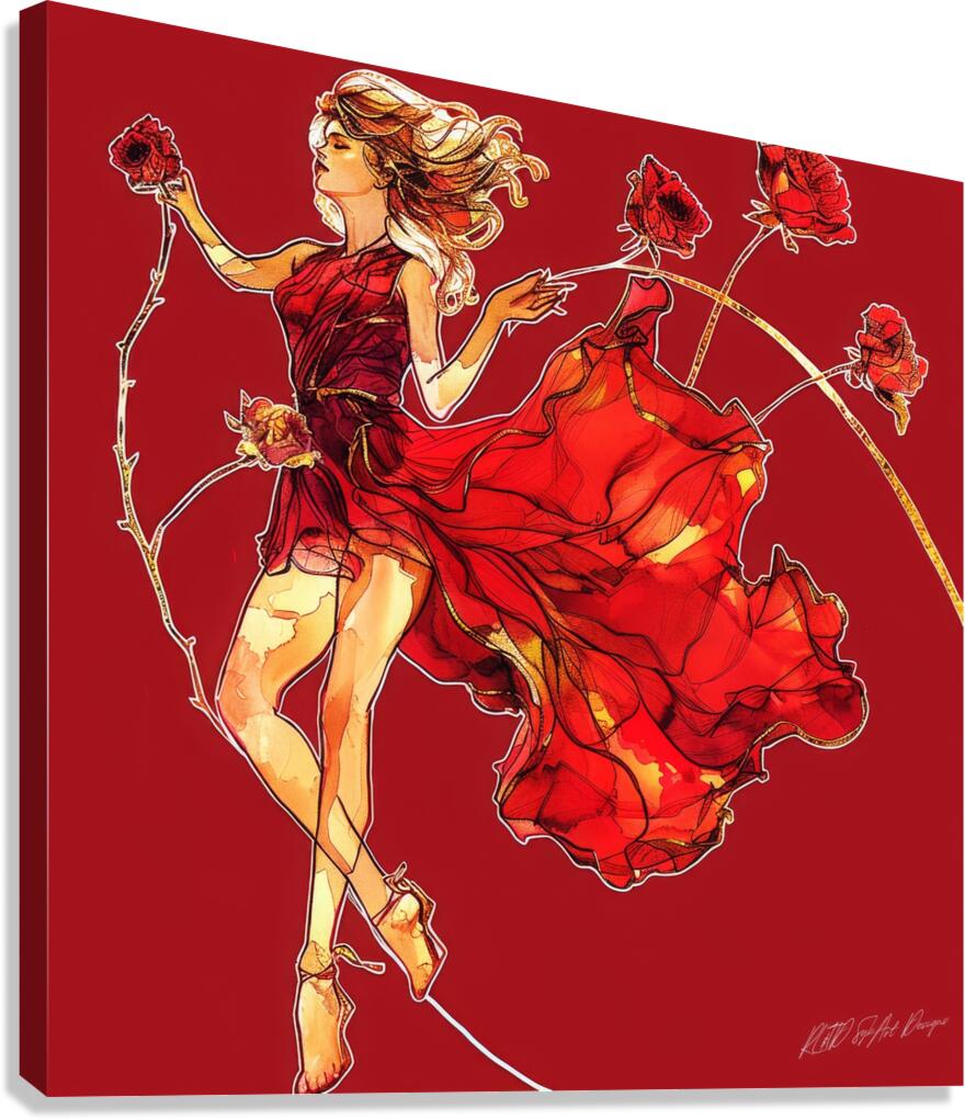 Flower Chix Canvas Print