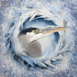 Great Blue Heron by Maureen Ravnik