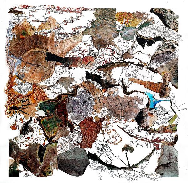 Dream Of The Wood City 06 by Benoit Moreau Print