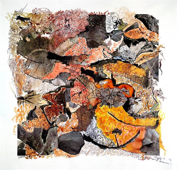 Dream of the Wood City 07 by Benoit Moreau Print