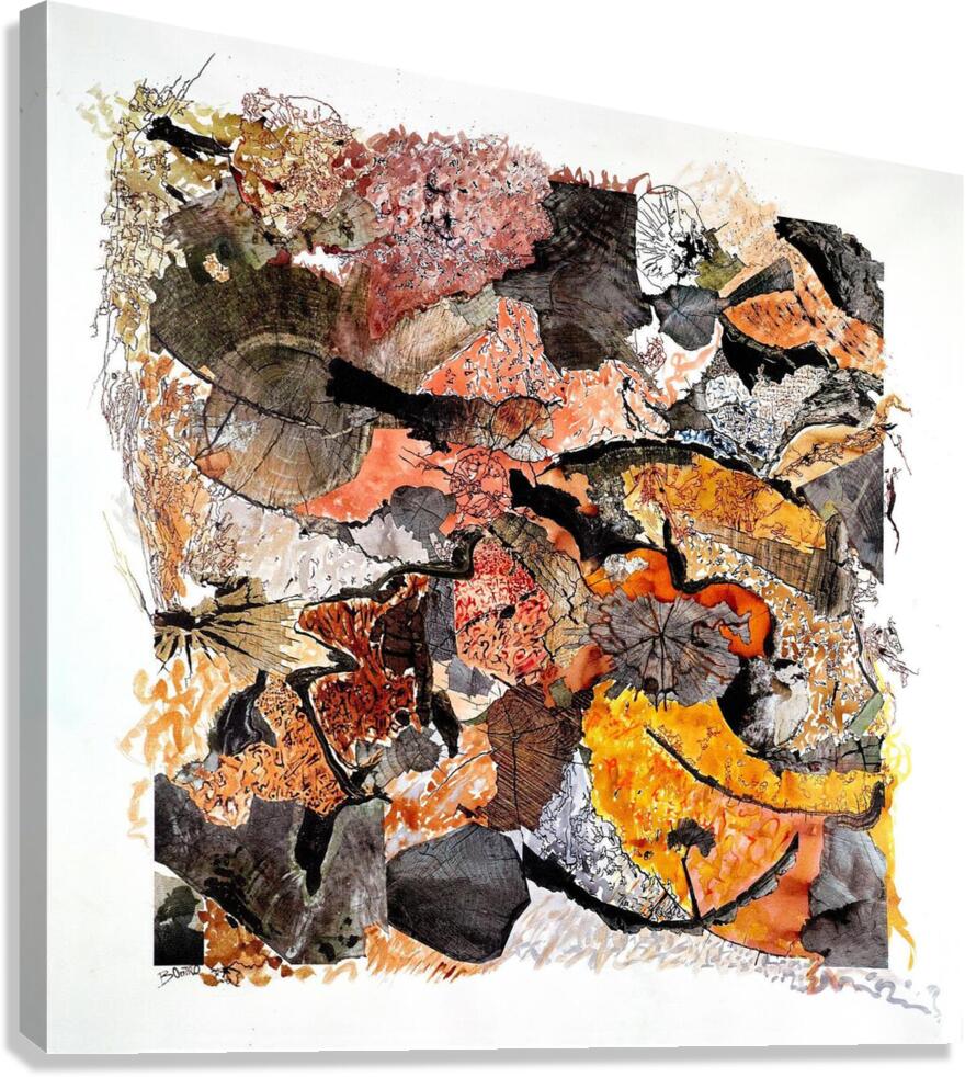 Dream of the Wood City 07 by Benoit Moreau Canvas Print