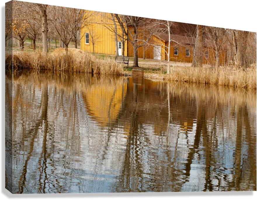 Barn Reflection Canvas Print
