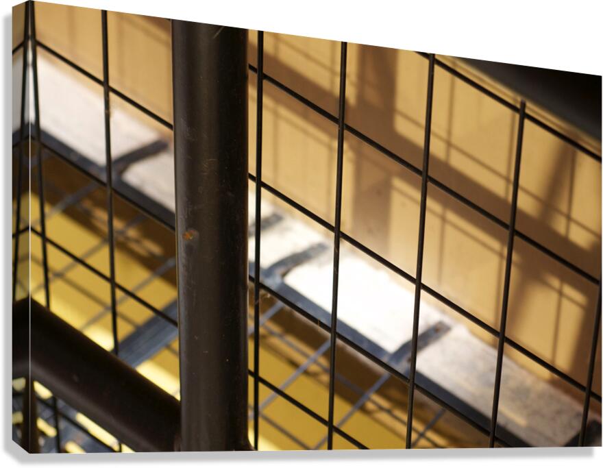 Fence Shadows Canvas Print