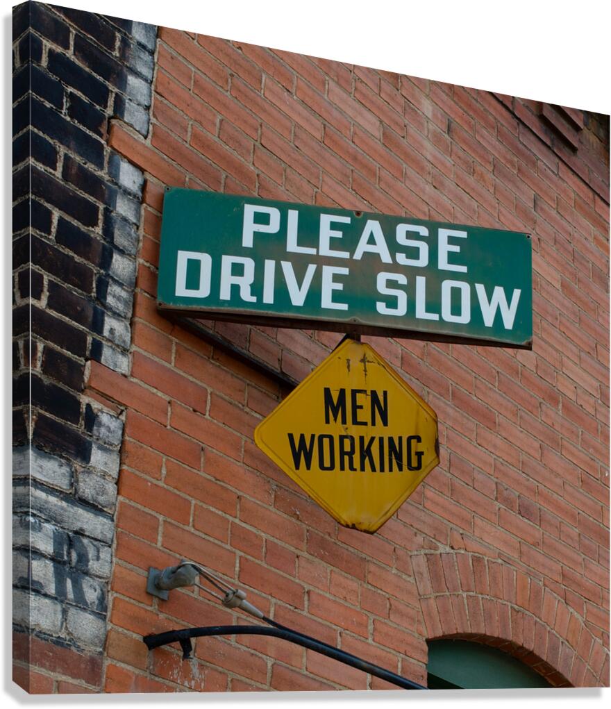 Working Sign Canvas Print