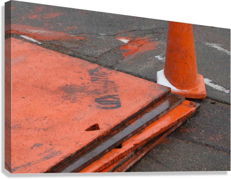 Road Construction Canvas Print