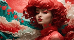 minimalism close up portrait pinup woman