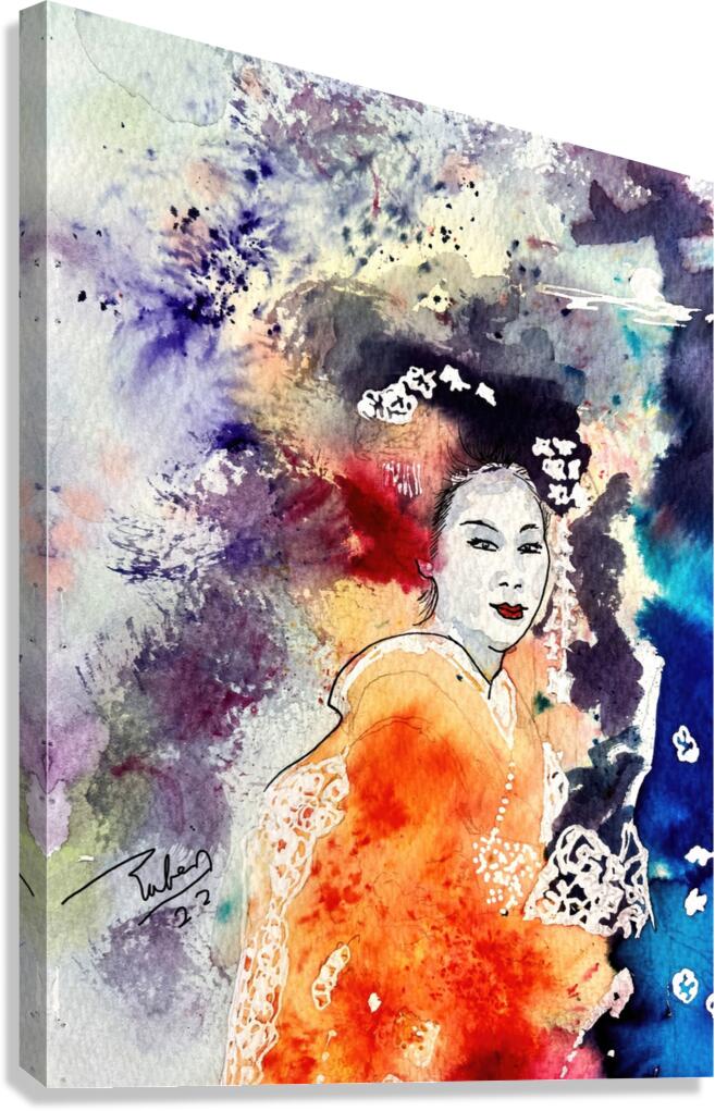Geisha 1 Canvas Print