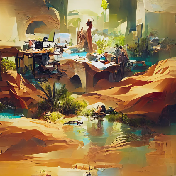 Oasis I Print