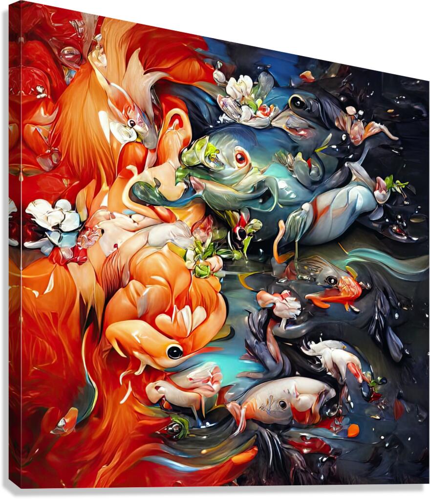 Koi Fish Canvas Print